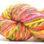 Super Bulky Rainbow Yarn In Handpainted Merino..