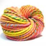 Super Bulky Rainbow Yarn In Handpainted Merino..