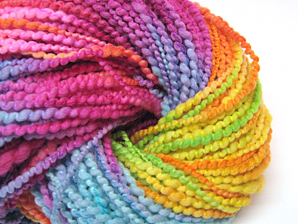 rainbow chunky wool